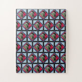 Frida Kahlo Retro Pink Denim Legpuzzel (Verticaal)