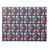 Frida Kahlo Retro Pink Denim Notitieblok (Voorkant)