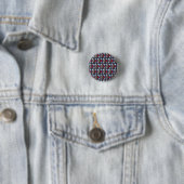 Frida Kahlo Retro Pink Denim Ronde Button 3,2 Cm (In situ)