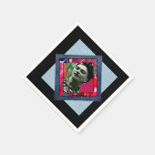 Frida Kahlo Retro Pink Denim Servet (Hoek)