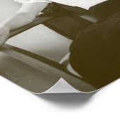 Frida Kahlo Seated w/Frida Painting Poster (Hoek)