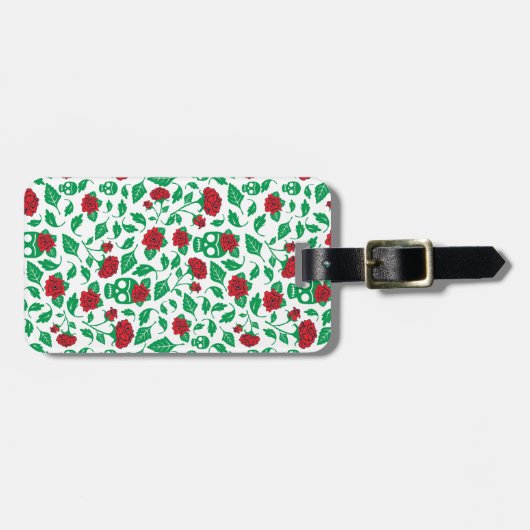 Frida Kahlo | Skulls en Rozen Bagagelabel (Voorkant horizontaal)