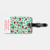 Frida Kahlo | Skulls en Rozen Bagagelabel (Achterkant horizontaal)