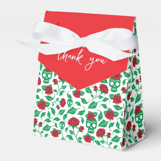 Frida Kahlo | Skulls en Rozen Bedankdoosjes (Voorkant Zijde)