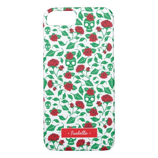 Frida Kahlo | Skulls en Rozen Case-Mate iPhone Case (Achterkant)