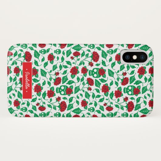 Frida Kahlo | Skulls en Rozen Case-Mate iPhone Case (Achterkant (horizontaal))