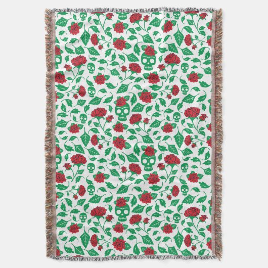 Frida Kahlo | Skulls en Rozen Deken (Voorkant Verticaal)