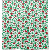 Frida Kahlo | Skulls en Rozen Douchegordijn (Voorkant)