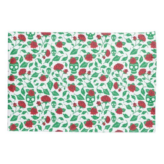 Frida Kahlo | Skulls en Rozen Kussensloop (Achterkant-Links)