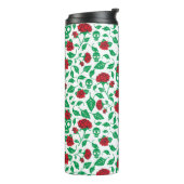 Frida Kahlo | Skulls en Rozen Thermosbeker (Gedraaid links)