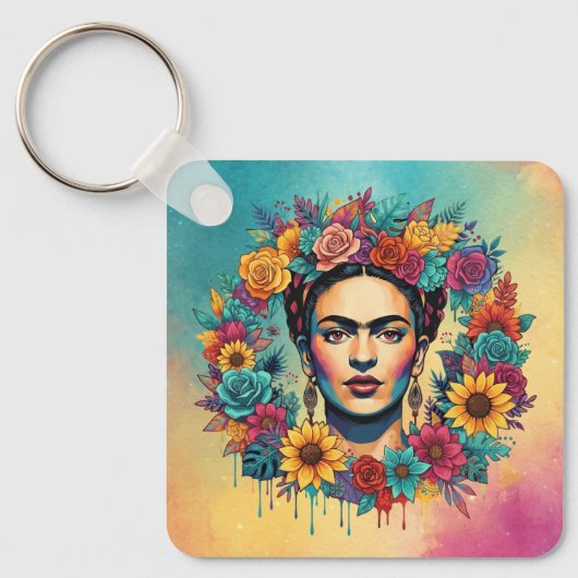 Frida Kahlo Sleutelhanger (Voorkant)