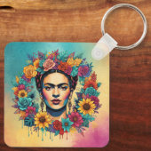 Frida Kahlo Sleutelhanger (Achterkant)