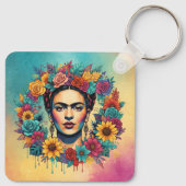 Frida Kahlo Sleutelhanger (Achterkant)