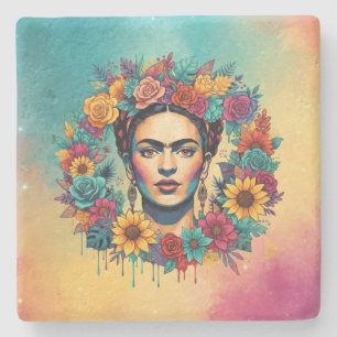 Frida Kahlo Stenen Onderzetter