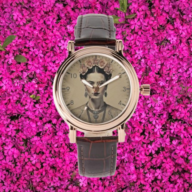 Frida Kahlo - Surrealistische kunst met dubbele be Horloge (Creator heeft geüpload)