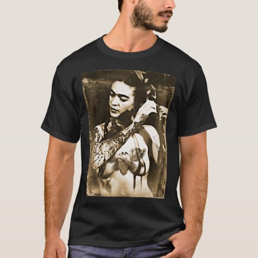 Frida Kahlo Tattoo Classic T-Shirt (Voorkant)