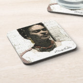 Frida Kahlo Textile Portrait Drankjes Onderzetter (Linkerzijde)