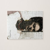 Frida Kahlo Textile Portrait Legpuzzel (Horizontaal)