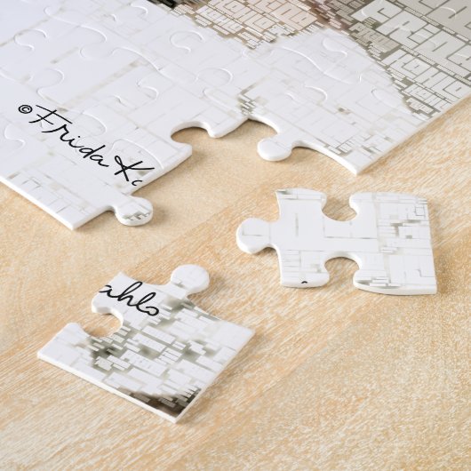 Frida Kahlo Textile Portrait Legpuzzel (Zijkant)