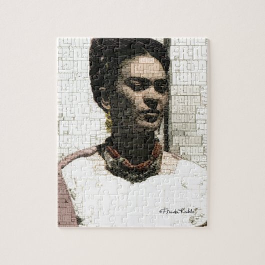Frida Kahlo Textile Portrait Legpuzzel (Verticaal)