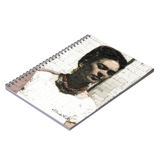 Frida Kahlo Textile Portrait Notitieboek (Linkerzijde)