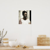 Frida Kahlo Textile Portrait Poster (Keuken)