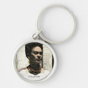 Frida Kahlo Textile Portrait Sleutelhanger