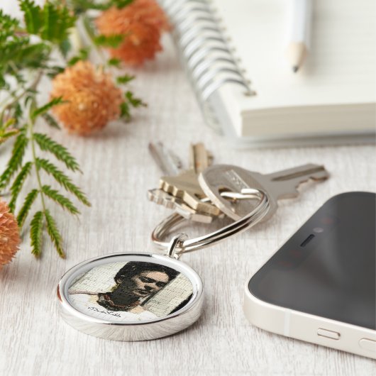 Frida Kahlo Textile Portrait Sleutelhanger (Zijkant)