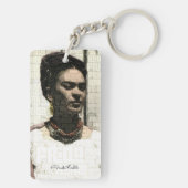 Frida Kahlo Textile Portrait Sleutelhanger (achterkant)