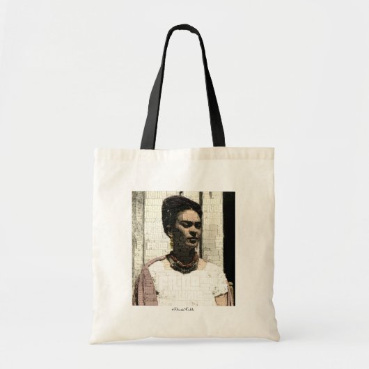 Frida Kahlo Textile Portrait Tote Bag (Voorkant)