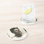 Frida Kahlo Textile Portrait Zandsteen Onderzetter (Zijkant)