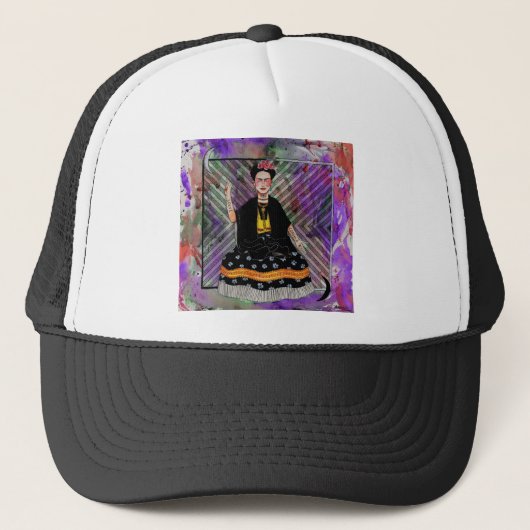 Frida Kahlo Trucker Pet (Voorkant)