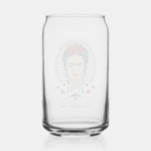 Frida Kahlo | Vintage Bloemen Blikvorm Glas (Achterkant)