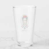 Frida Kahlo | Vintage Bloemen Glas (Achterkant)
