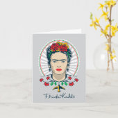 Frida Kahlo| Vintage Floral Kaart (Gele Bloem)
