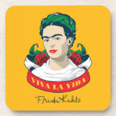 Frida Kahlo | Viva la Vida Bier Onderzetter (Voorkant)
