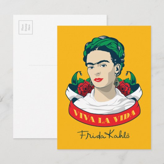 Frida Kahlo | Viva la Vida Briefkaart (Voorkant / Achterkant)