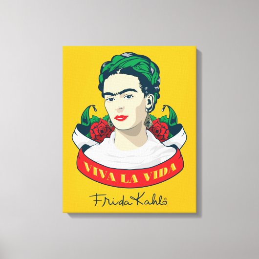 Frida Kahlo | Viva la Vida Canvas Afdruk (Voorkant)