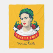 Frida Kahlo | Viva la Vida Fleece Deken (Voorkant)