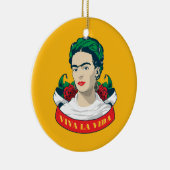 Frida Kahlo | Viva la Vida Keramisch Ornament (Rechts)