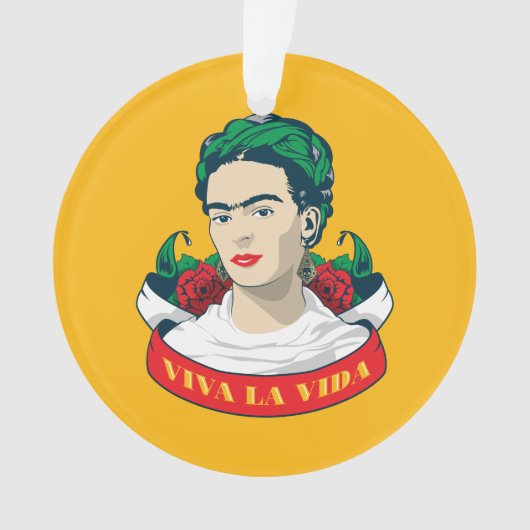 Frida Kahlo | Viva la Vida Ornament (voorkant)
