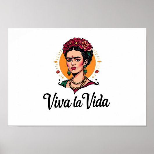 Frida Kahlo Viva la Vida Poster (Voorkant)