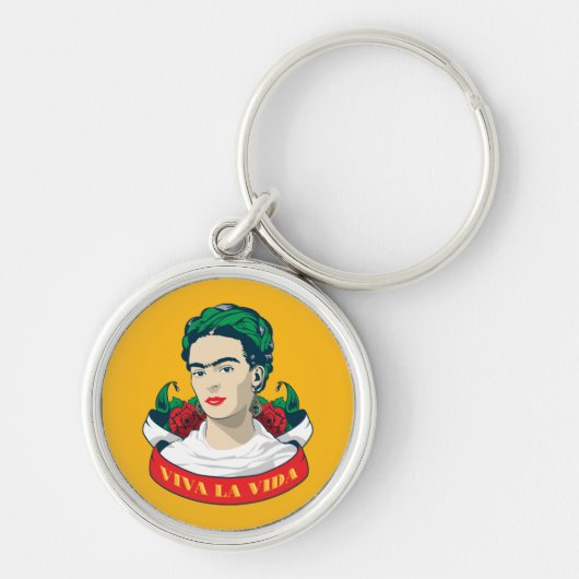 Frida Kahlo | Viva la Vida Sleutelhanger (Voorkant)