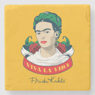 Frida Kahlo   Viva la Vida Stenen Onderzetter