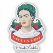 Frida Kahlo | Viva la Vida Sticker (Voorkant)