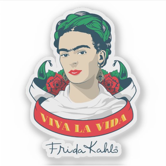 Frida Kahlo | Viva la Vida Sticker (Voorkant)