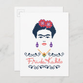 Frida Kahlo | Viva Mexico Briefkaart (Voorkant / Achterkant)