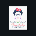 Frida Kahlo | Viva Mexico Canvas Afdruk<br><div class="desc">Frida Kahlo was een iconisch vrouw Mexicaanse kunstenaar, sterk geïnspireerd door de levendige kleuren en symboliek van de Mexicaanse cultuur. Frida wordt herinnerd voor haar volksstijl kunst en zelfportretten. Dit abstracte papel picado inspireerde design, legt de essentie vast van haar unieke en culturele stijl. Haar liefde voor haar Mexicaanse erfgoed...</div>