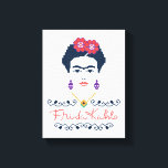 Frida Kahlo | Viva Mexico Canvas Afdruk<br><div class="desc">Frida Kahlo was een iconisch vrouw Mexicaanse kunstenaar, sterk geïnspireerd door de levendige kleuren en symboliek van de Mexicaanse cultuur. Frida wordt herinnerd voor haar volksstijl kunst en zelfportretten. Dit abstracte papel picado inspireerde design, legt de essentie vast van haar unieke en culturele stijl. Haar liefde voor haar Mexicaanse erfgoed...</div>