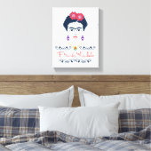 Frida Kahlo | Viva Mexico Canvas Afdruk (Insitu (Slaapkamer))